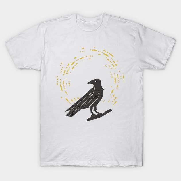 Moon Crow T-Shirt by RicoAlencar